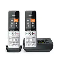 Gigaset COMFORT 500A duo Teléfono DECT/analógico Identificador de llamadas Negro
