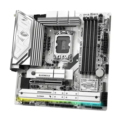 Asrock B860M Steel Legend WiFi Intel B860 LGA 1851 (Socket V1) micro ATX