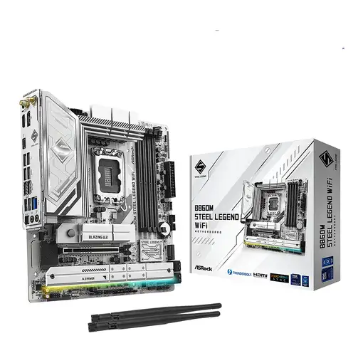 Asrock B860M Steel Legend WiFi Intel B860 LGA 1851 (Socket V1) micro ATX