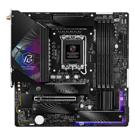 Asrock Phantom Gaming Z890M Riptide WiFi Intel Z890 LGA 1851 (Socket V1) micro ATX