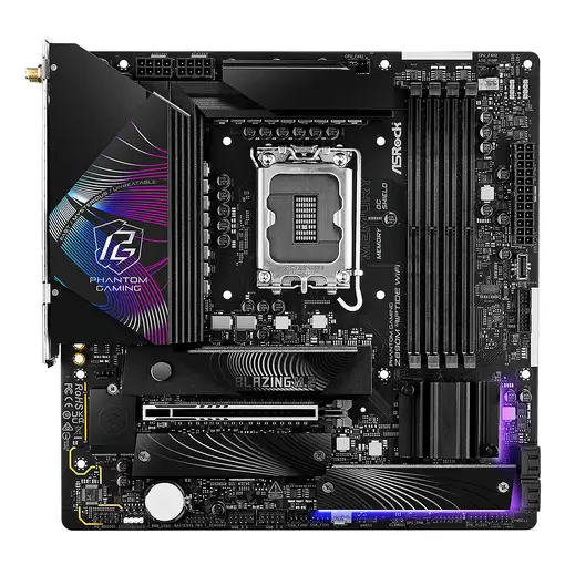 Asrock Phantom Gaming Z890M Riptide WiFi Intel Z890 LGA 1851 (Socket V1) micro ATX