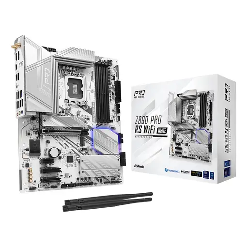 Asrock Z890 Pro RS WiFi White Intel Z890 LGA 1851 (Socket V1) ATX Asrock Z890 Pro RS WiFi White Intel Z890 LGA 1851 (Socket V1) ATX