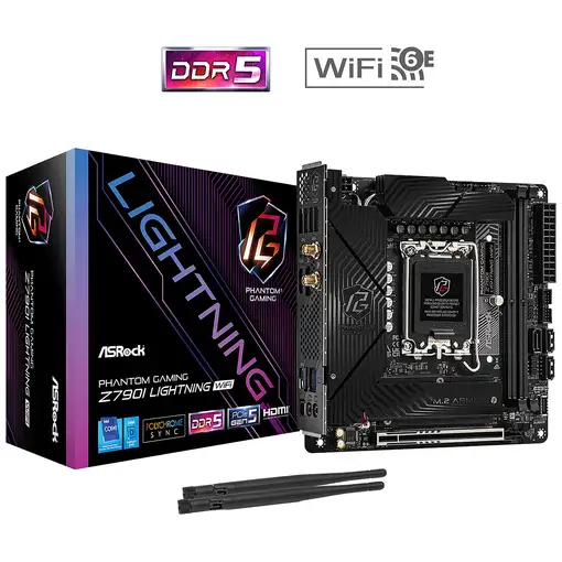 Asrock Z790I Lightning WiFi Intel Z790 LGA 1700 mini ITX Asrock Z790I Lightning WiFi Intel Z790 LGA 1700 mini ITX