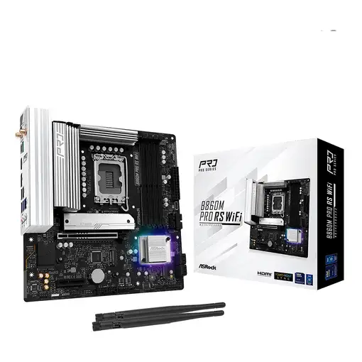 Asrock B860M Pro RS WiFi Intel B860 LGA 1851 (Socket V1) micro ATX Asrock B860M Pro RS WiFi Intel B860 LGA 1851 (Socket V1) micro ATX
