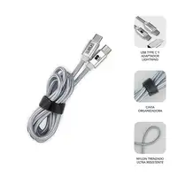 Cargador Pared Smart Charger Pd25W+Qc3.0+C To C/Lightning Cable  Blanco