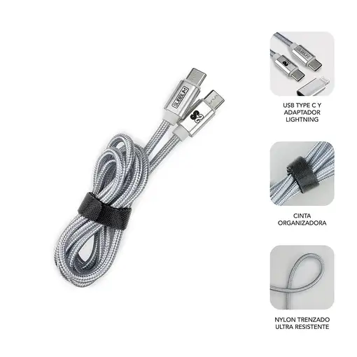 Cargador Pared Smart Charger Pd25W+Qc3.0+C To C/Lightning Cable  Blanco