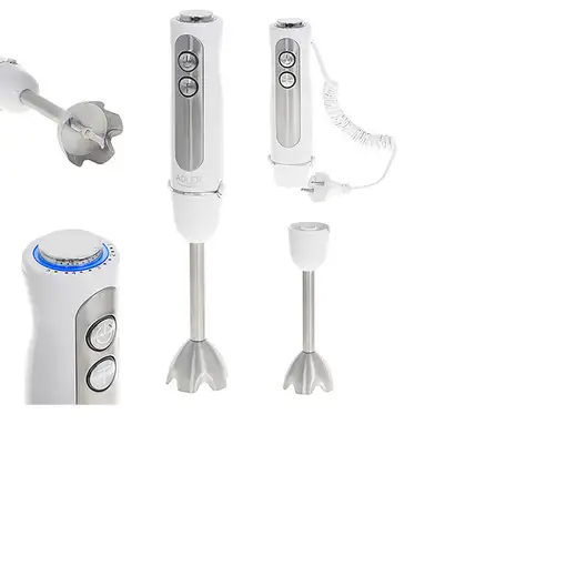 Adler AD 4625w Batidora de inmersión 1500 W Plata, Blanco