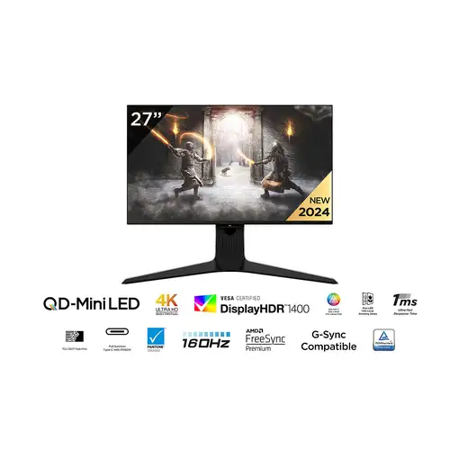TCL R83 27R83U pantalla para PC 68,6 cm (27") 3840 x 2160 Pixeles 4K Ultra HD QLED