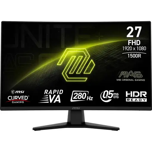 MSI MAG 274CXF pantalla para PC 68,6 cm (27") 1920 x 1080 Pixeles Full HD Negro