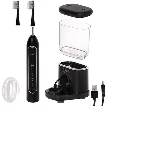 Adler AD 2180B cepillo eléctrico para dientes Cepillo dental sónico Negro