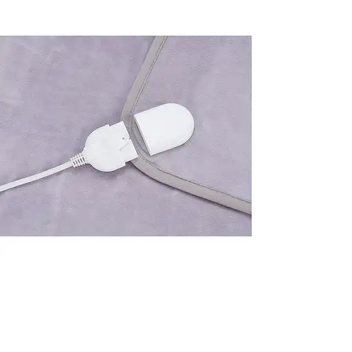 Manta eléctrica 60W 4 temperaturas poliéster gris x150 cm AD 7425 ADLER