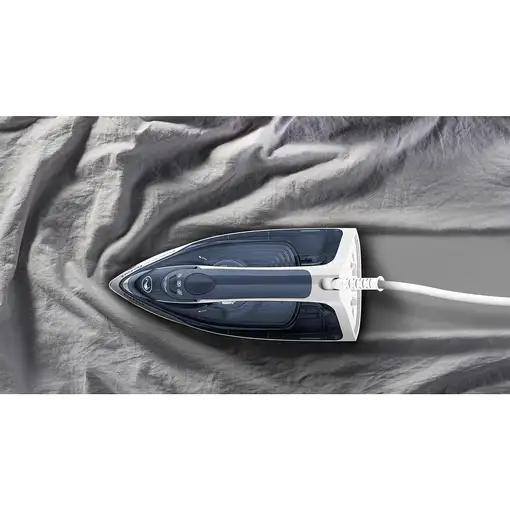 Plancha vapor-seco suela de cerilium 2400 W Azul FV2837E0 TEFAL