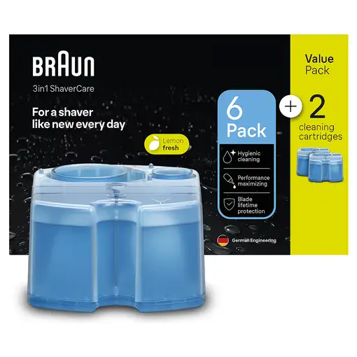 Braun 241595 accesorio para maquina de afeitar Cartucho de limpieza