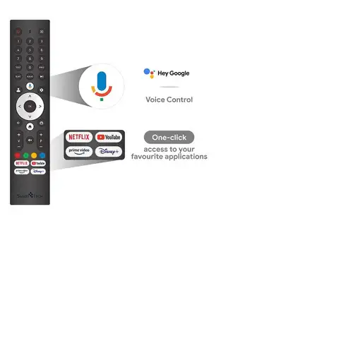 Televisor DLED 43" 4K Ultra HD Gris Smart 43QG02V SMART-TECH