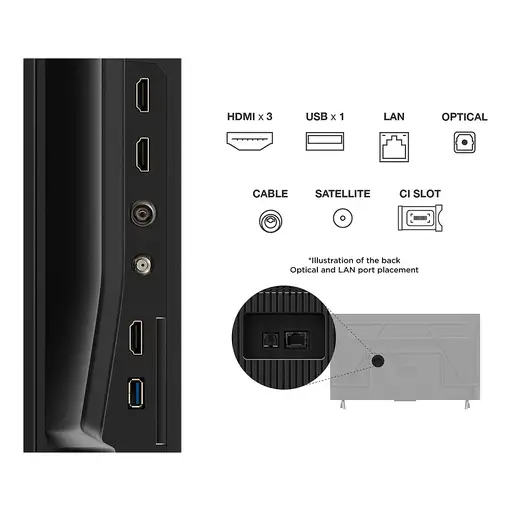 Televisor LED 43" 4K Ultra HD Negro Smart 43P69K TCL