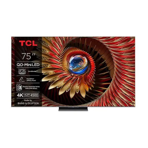 Televisor LCD 75'' 4K Ultra HD Negro Smart 75Q8C TCL