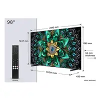 Televisor QD-Mini LED 98" 4K Ultra HD Metálico Smart 98Q6C TCL