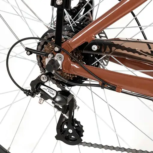 Youin BK2128O bicicleta eléctrica Marrón Aluminio 71,1 cm (28") 25,6 kg