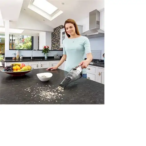 Black & Decker NVC220WC-QW aspiradora de mano Cromo, Titanio