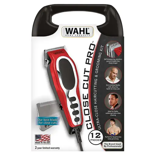 Wahl 79111-2016 cortadora de pelo y maquinilla Negro, Rojo, Plata 6