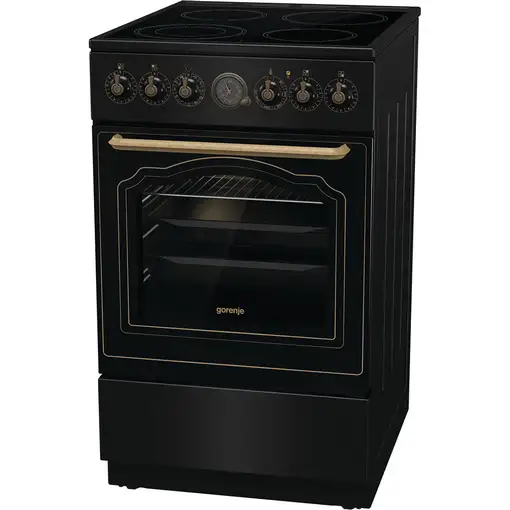 Cocina independiente cerámico 4 zone(s) horno eléctrico Negro 740570 GORENJE