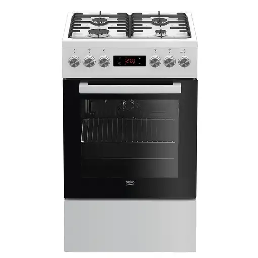 Cocina independiente encimera de gas 4 zone(s) horno eléctrico Blanco FSE5232 Cocina independiente encimera de gas 4 zone(s) horno eléctrico Blanco FSE5232