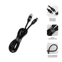 Cargador Pared Smart Charger Pd25W+Qc3.0+C To C/Lightning Cable  Negro