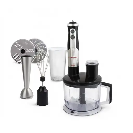 Esperanza EKM004 licuadora 0,6 L Batidora de inmersión 800 W Negro, Plata, Transpa