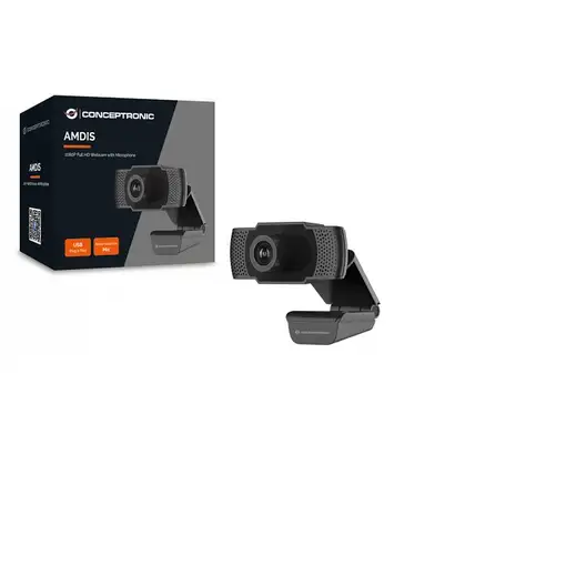 Conceptronic AMDIS cámara web 2 MP 1920 x 1080 Pixeles USB 2.0 Negro