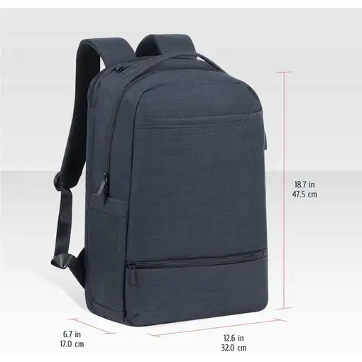 Rivacase 8365 43,9 cm (17.3'') Mochila Negro
