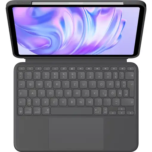Logitech Combo Touch QWERTZ Alemán Smart Connector Grafito
