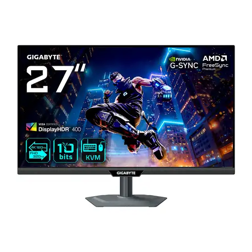 Monitor GIGABYTE M27UP 27'' UltraHD 4K 160Hz IPS Tiempo de respuesta 1ms HDR400 KVM Monitor GIGABYTE M27UP 27'' UltraHD 4K 160Hz IPS Tiempo de respuesta 1ms HDR400 KVM