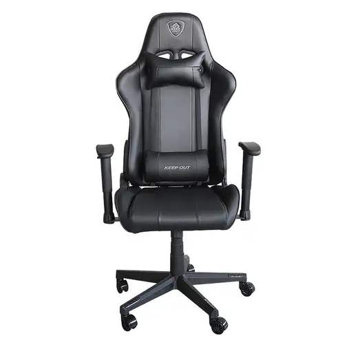KeepOut XSPRO-RACING Silla para videojuegos universal Asiento acolchado Negro