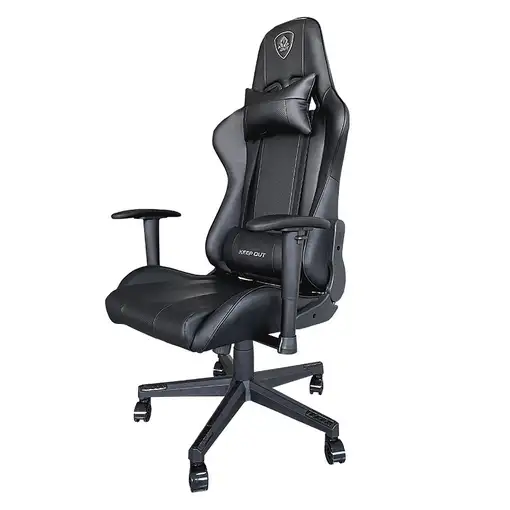 KeepOut XSPRO-RACING Silla para videojuegos universal Asiento acolchado Negro