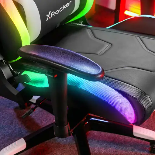 X Rocker Agility eSports RGB Silla para videojuegos de PC Asiento acolchado tapiza