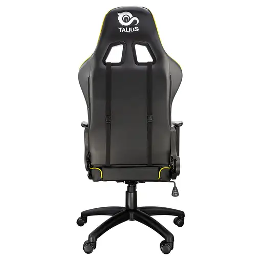 TALIUS Silla Gecko gaming negra/amarilla, brazos fijos