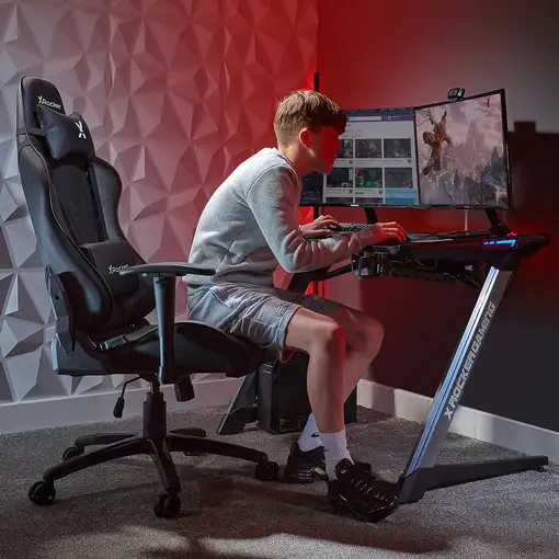 X Rocker 2021032 silla para videojuegos Butaca para jugar Asiento acolchado Negro