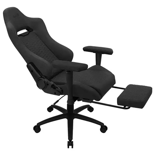 Aerocool ROYALASHBK Silla Gaming Premium Ergonómica Reposapiernas Tecnología Aerow