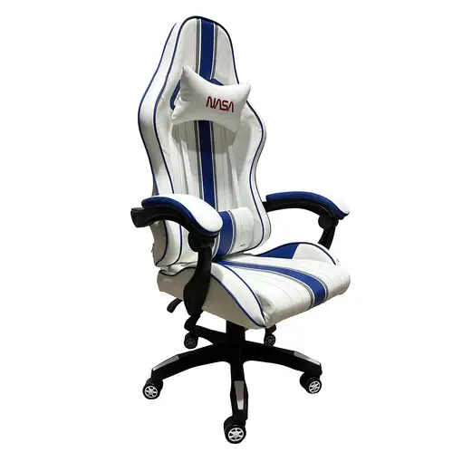 NASA AT012BIS-WB silla para videojuegos Butaca para jugar Asiento acolchado Azul