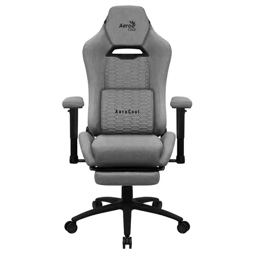 Aerocool ROYALASHGR Silla Gaming Premium Ergonómica Reposapiernas Tecnología Aerow