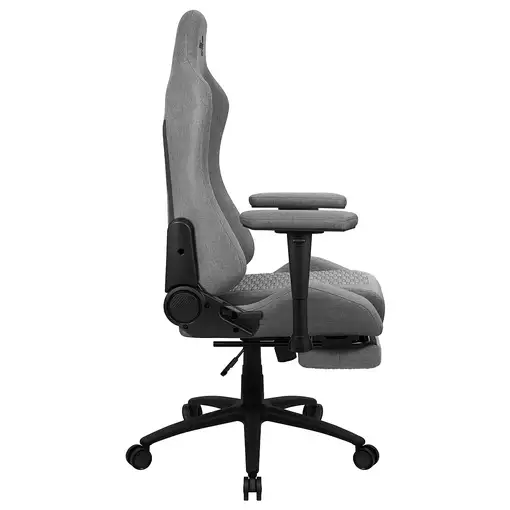 Aerocool ROYALASHGR Silla Gaming Premium Ergonómica Reposapiernas Tecnología Aerow