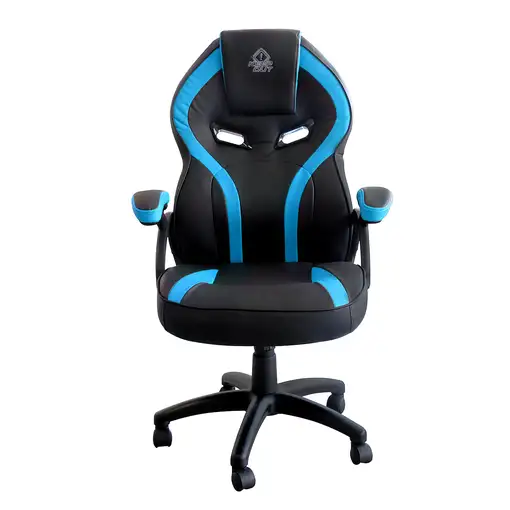 KeepOut XS200 Silla para videojuegos universal Asiento acolchado Negro, Azul