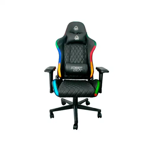 KeepOut XSPRO-RGB silla para videojuegos Butaca para jugar Asiento acolchado Negro KeepOut XSPRO-RGB silla para videojuegos Butaca para jugar Asiento acolchado Negro