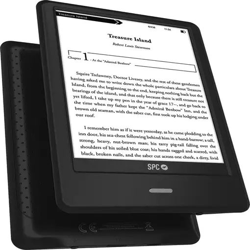SPC Dickens Light 2 Pro – Libro electrónico 6” táctil, 8GB, 1 mes autonomía, Negro