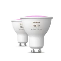 Philips Hue White and Color ambiance GU10 - foco inteligente - (paquete de 2)