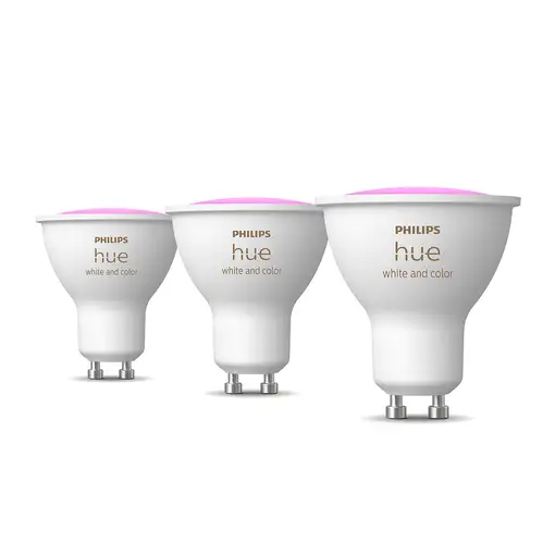 Philips Hue White and Color ambiance GU10 - foco inteligente - (paquete de 3)