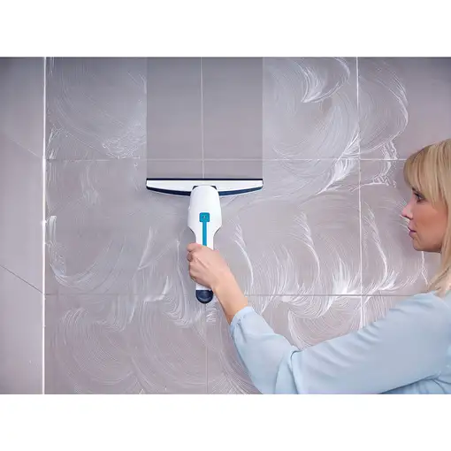 Leifheit 51035 limpiador eléctrico ventana Negro, Azul, Blanco