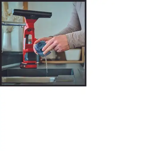 Einhell BRILLIANTO limpiador eléctrico ventana 0,3 L Negro, Rojo