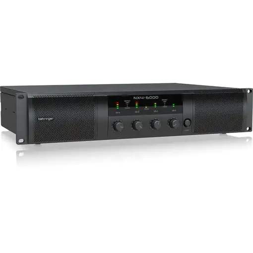 Behringer NX4-6000 amplificador de audio 4.0 canales Rendimiento/fase Negro