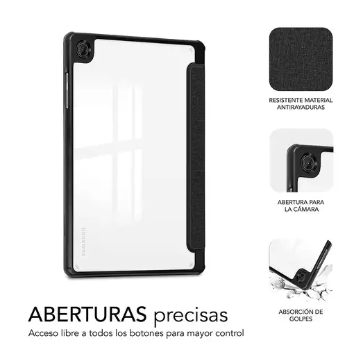 SUBBLIM SUBCST-5SC040 funda para tablet 20,3 cm (8") Libro Negro